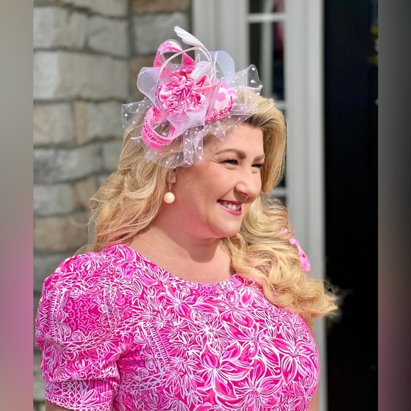 Boatylicous midi dress with matching derby hat fascinator🐎👒🐎👒 - Picture 7 of 7